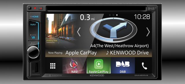 Neue Spezial-Navi für Wohnmobile & Trucks: Kenwood Navitainer DNX451RVS mit 15,7 cm großem Monitor, DAB+ Empfang, Bluetooth und Apple Car Play