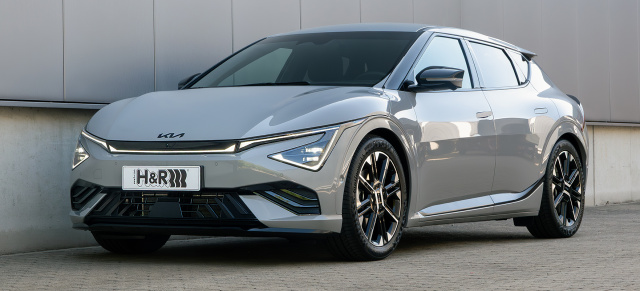 Gran Turismo Feinabstimmung: H&R Tieferlegungsfedern für den KIA EV6 (ab Baujahr 2021)