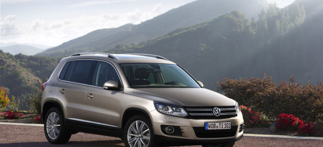 VW Tiguan Publikumspremiere in Genf 2011: Neuer Tiguan ist ab 24.175 Euro bestellbar.