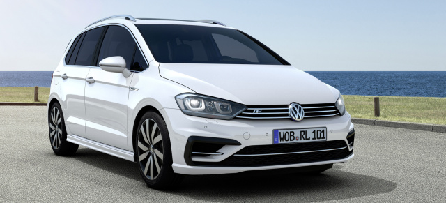 Sportlicher Look innen und außen : R-Line-Pakete für den VW Golf Sportsvan