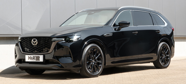 Edel und stark: Der Mazda CX-80 mit H&R Tieferlegungsfedern (Typ KL01 ab 2025)