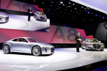 Audi in Detroit: 2 Premieren - 2 Preise : Audi räumt auf der Detroit Autoshow für A8 und e-tron ab