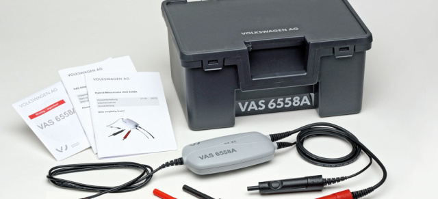Volkswagen erhält Preis für Diagnosewerkzeug zum E-Auto-Check: Hochvoltmessmodul VAS 6558A gewinnt in der Kategorie Repair/Diagnostics