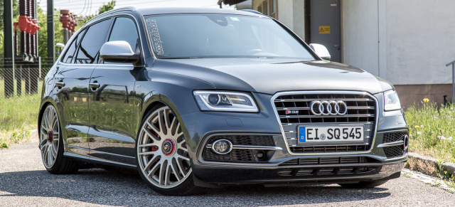 Audi SQ5 mit 22 Zoll und KW Gewindefahrwerk: Steilvorlage