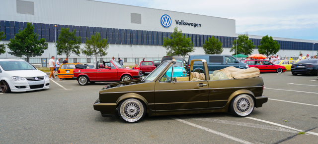 Heiß, heißer, VW Boxenstop  2018: Unterwegs beim VW Boxenstop vor dem VW-Werk Zwickau