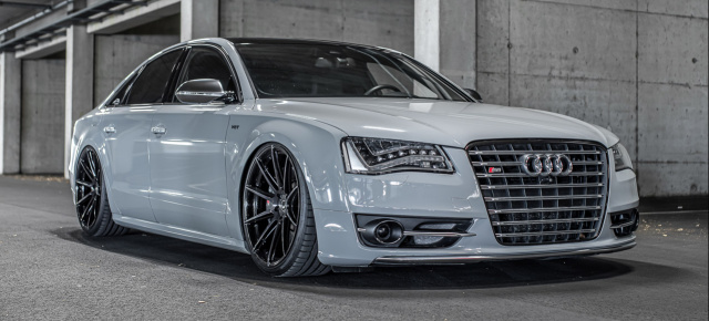 „The Transporter“: Eilzustellung dank Vorsprung durch Technik und 710 PS im Audi S8