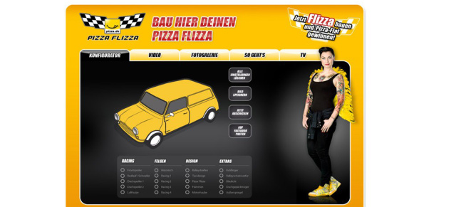 ESSEN MOTOR SHOW 2010: "Tuning Engel" Lina Van De Mars präsentiert den ultimativen Pizza-Flitzer! : 