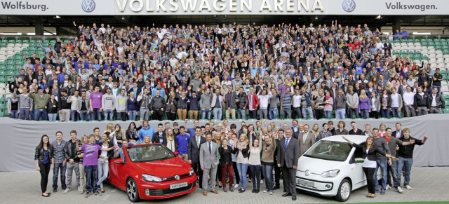 666 Azubis starten 2012 bei Volkswagen ins Berufsleben: Neuer Ausbildungsrekord fürs Werk Wolfsburg