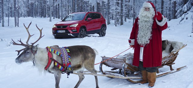 Video: Ein Spanier in Lappland: Der Seat Ateca bringt die Wunschzettel zum Weihnachtsmann