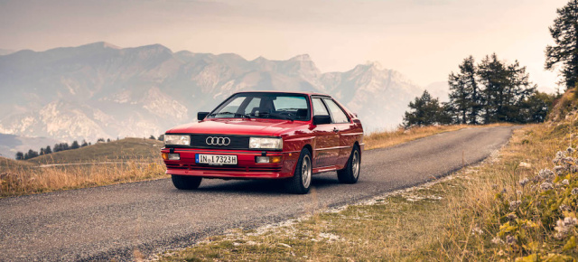 Unterwegs im klassischen 5-Zylinder-Ur-Quattro: Der Audi Ur-Quattro änderte alles