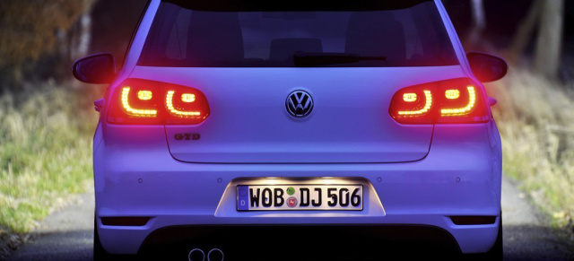Nachrüstsatz Golf 6 LED Rückleuchten ab März 2010: LED-Rückleuchten für alle Golf 6 von VW Zubehör