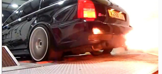 VIDEO  Audi RS4 als bitterböser Flammenwerfer: Na da schau an, ein Fuchs im Auspuff! 