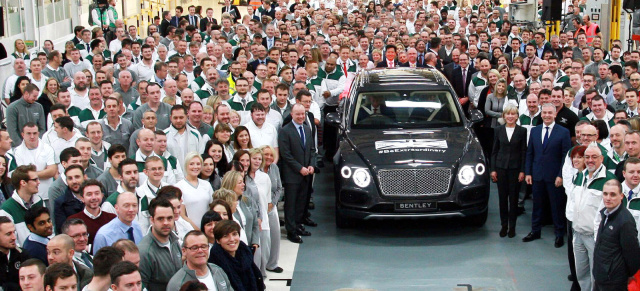 Neuwagen für die Ewigkeit: Erster Bentley Bentayga kommt ins Museum