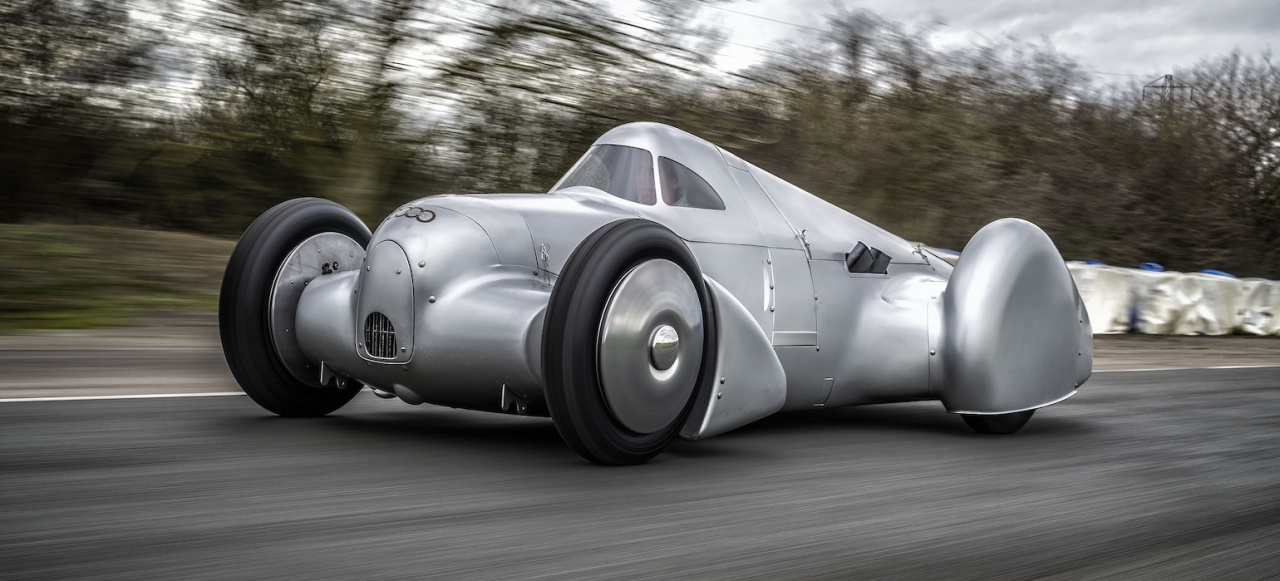 Rekordwagen Auto Union Lucca neu aufgebaut: Rasend schnell: Dieser „AUDI“-Silberpfeil war schon 1935 schneller als 320 km/h