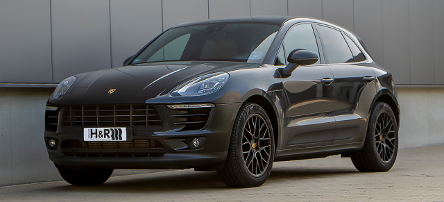 Mehr Dynamic trotz Downsizing: H&R Sportfedern auch für die Porsche Macan 4-Zylinder Modelle