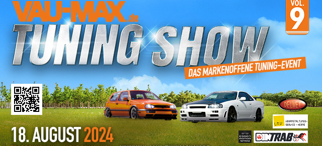9. VAU-MAX TuningShow, 18. August 2024, Dinslaken: Werbemittel für die VAU-MAX TuningShow in Dinslaken