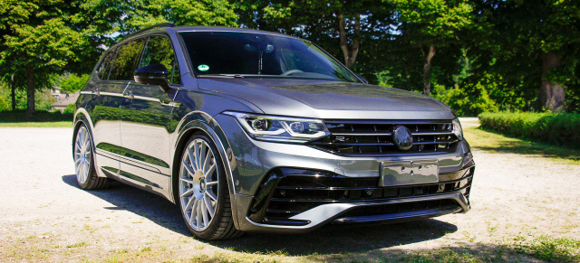 SUV flachgelegt: Edler VW Tiguan Allspace mit „gepfefferter“ Tieferlegung