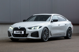 Four Doors Eyecatcher: Der BMW i4 xDrive mit H&R Tieferlegungsfedern (G26 ab 2024)