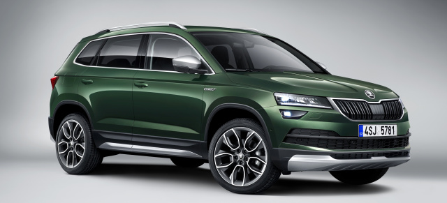 Offroad-Look fürs SUV : Der Skoda Karoq als robustes Scout-Modell