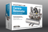 Echter Hingucker: Funktionsmodell des berühmten Fuhrmann-Motors: Der legendäre Porsche Carrera-Rennmotor Typ 547 als Bausatz im Maßstab 1:3