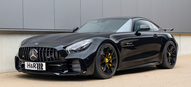 Racing-Performance pur: Mercedes AMG GT-R mit H&R-Sportfedern