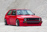 König des „Strasserbaus“: VW Golf 2 mit „Rocket Bunny“-Umbau in die Breite getrieben