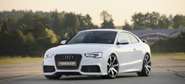 Rieger macht aus dem Audi A5 einen RS5: Erstes Tuning-Paket für den neuen Audi  A5 - Tuning - VAU-MAX - Das kostenlose Performance-Magazin