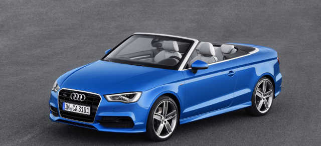 Das neue Audi A3 / S3 Cabrio: IAA-Premiere 2013  offener Fahrspaß mit bis zu 300 PS