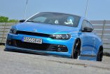 Linientreue dank “Tron“-Optik: 2009er VW Scirocco “auf Kante“ geklebt