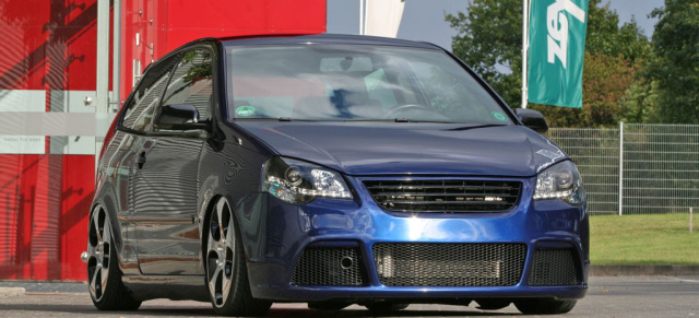 Wetten dass!? Gottschalks getunter Polo 9N: Top, das Tuning gilt: Polo 9N3 mit Airride