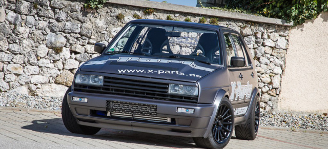 Explosiver Zaubertrank-Mix  Der Obelix Golf: Ich liebe Obelix, aber ich bin böse! VW Golf 2 mit 913 PS und 992 Nm