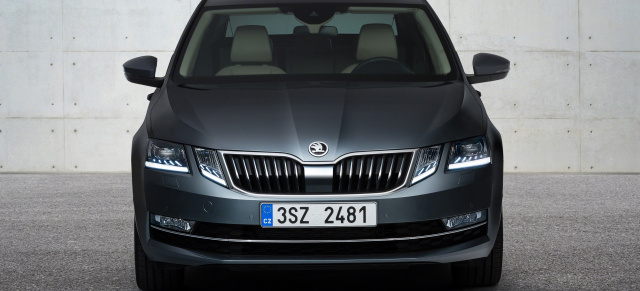 Ein 4-Augen-Gesicht und kleine Updates zum neuen Modelljahr: Facelifting für den Skoda Octavia (2017)