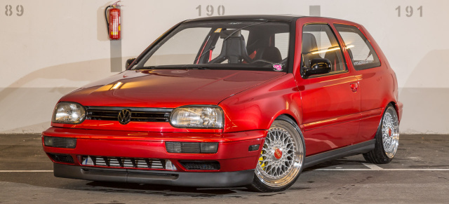 Rot steht ihm gut: VW Golf 3 VR6 Highline mit Turbo und 600 PS