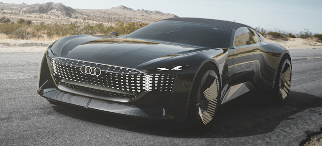 Audi Skysphere Concept in Pebble Beach: Skysphere - Elektrisierende Elektroroadster-Studie von Audi