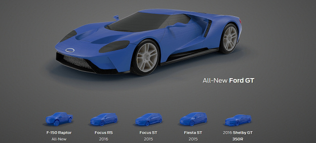 Coole Nummer aus dem Internet: Ford Modellautos aus dem 3D-Drucker