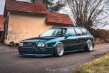 Immer frö(h)lich: „Fitment“-Audi 80 Avant in S2-Optik, Airride und breiten BBS