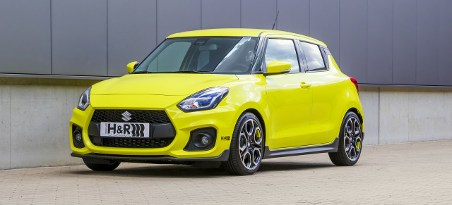 Klein, gelb, giftig: H&R Sportfedern für den Suzuki Swift Sport