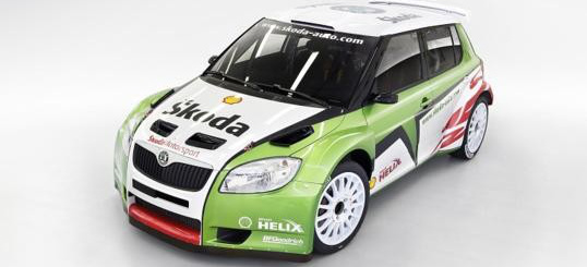 ESSEN MOTOR SHOW 2010 -  koda  präsentiert sich mit dem Rallye Champion Fabia S2000 meisterlich: 