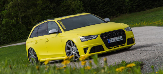 Der Pferdeflüsterer  Audi RS4 göttlich gelb und teuflisch tief: Wie aus einem Notkauf ein Hingucker-Avant wurde