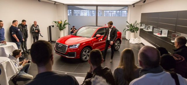 KickOff zur Audi Q2-Challenge in Ingolstadt: #Unbeatable - Drei Tuner veredeln den neuen Audi Kompakt-SUV