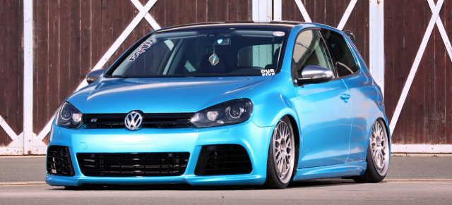 Extremer VW Golf 6 mit Airide und Edel-Optik: Das Blaue Wunder!