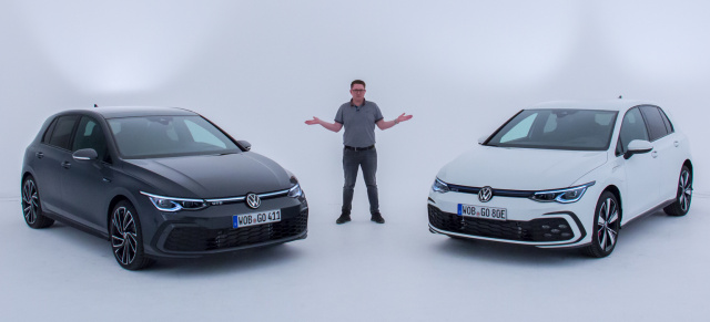 #DeutschlandAchter  - Sitzprobe im neuen Plug-in-Hybrid und Diesel: Videovorstellung – VW Golf 8 GTD und GTE (2020)