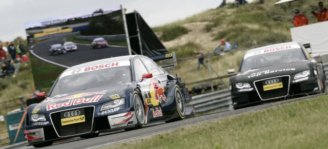 DTM in Zandvoort: Audi gelingt Vierfach-Sieg!: Mattias Ekström feiert zweiten Saisonsieg - Timo Scheider baut mit Platz zwei Tabellenvorsprung aus 
