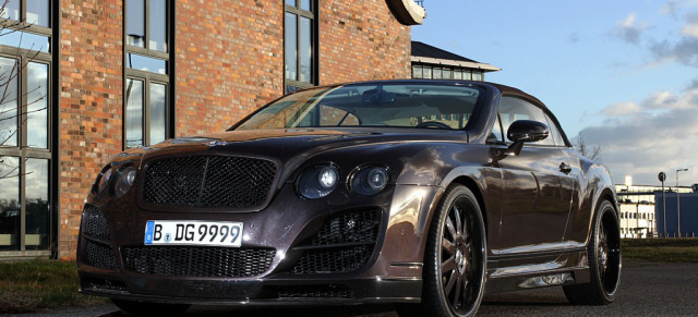 The Dark Knight  Volles Tuning-Programm für den Bentley Continental GTC: Premiere: Erstes Bentley-Tuning auf VAU-MAX.de! 680 PS im Bentley Continental Cabrio
