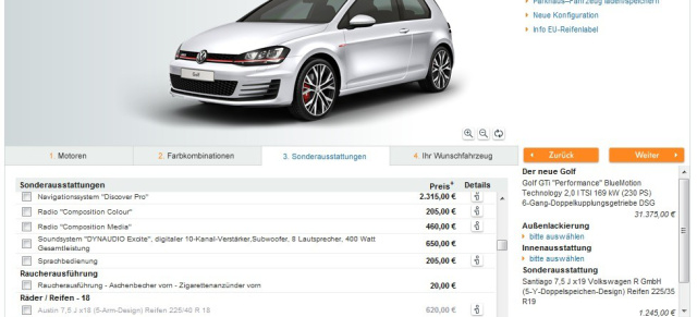 Es geht los: Golf 7 GTI, GTI "Performance und GTD sind bestellbar: Das kosten die neuen Golf-Topmodelle