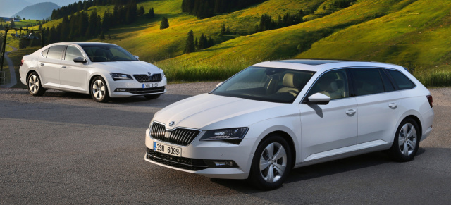 IAA 2015: Skoda Superb GreenLine - der Reichweitenkönig : Mit einer Tankfüllung bis zu 1.780 km fahren