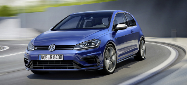 Das neue Golf-Programm ist komplett: 310 PS für den 2017er VW Golf R