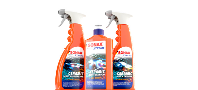 Drei Neuheiten von SONAX: Keramikformel für die schnelle und bequeme Lackpflege