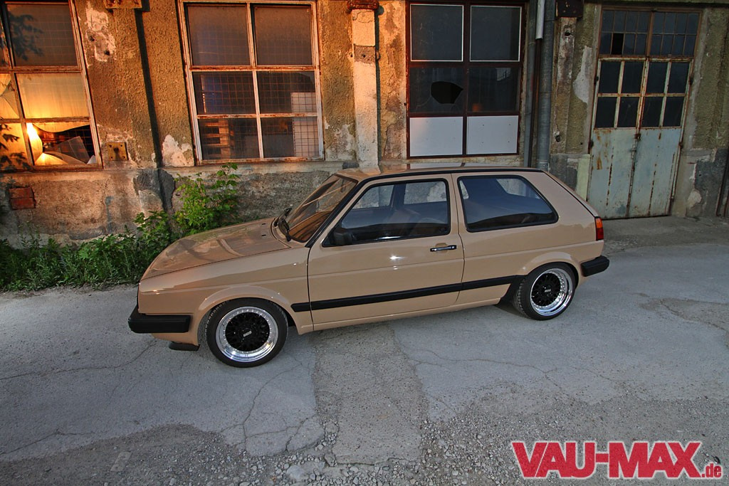 Eindeutig zweideutig - VW Golf 2 im Latte-Macchiato Style: BBS Felgen ...