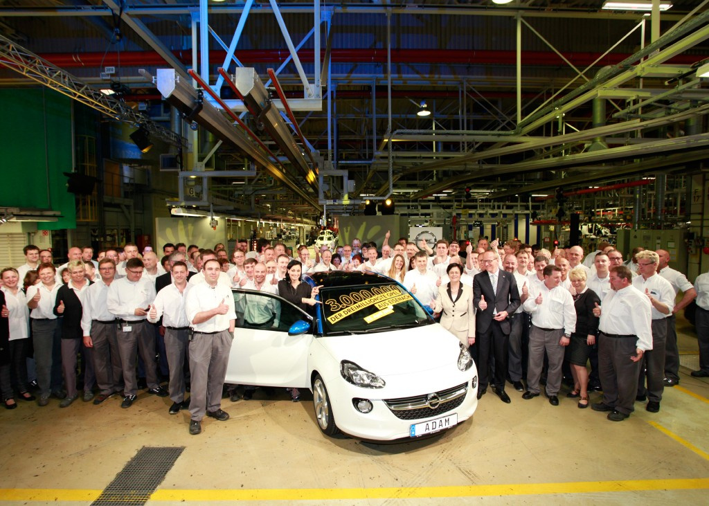3 Millionen Opel aus Eisenach Herzlichen Glückwunsch Opel Werk